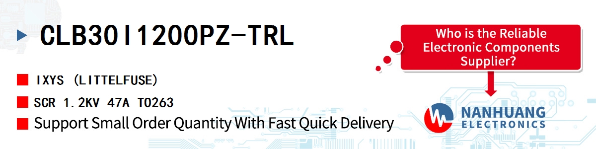 CLB30I1200PZ-TRL IXYS SCR 1.2KV 47A TO263