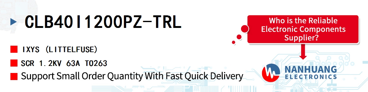 CLB40I1200PZ-TRL IXYS SCR 1.2KV 63A TO263