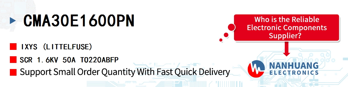 CMA30E1600PN IXYS SCR 1.6KV 50A TO220ABFP