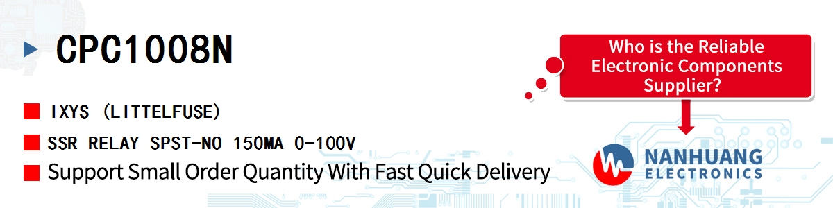 CPC1008N IXYS SSR RELAY SPST-NO 150MA 0-100V