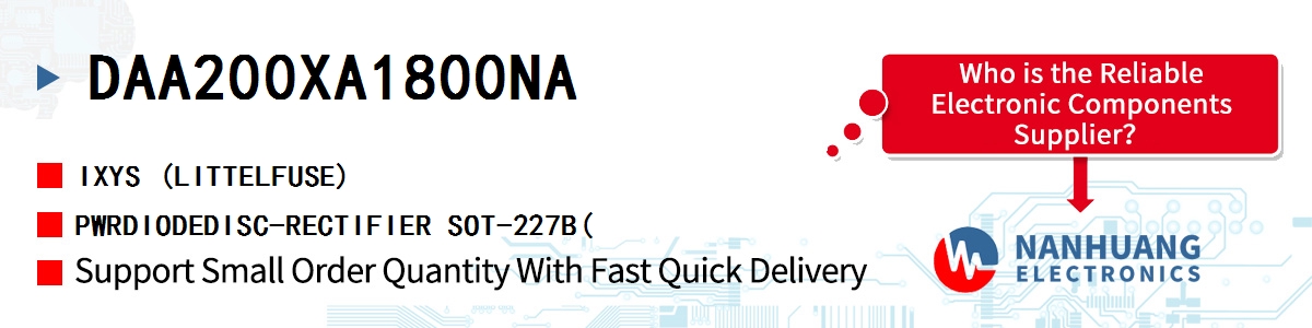 DAA200XA1800NA IXYS PWRDIODEDISC-RECTIFIER SOT-227B(