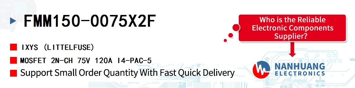 FMM150-0075X2F IXYS MOSFET 2N-CH 75V 120A I4-PAC-5