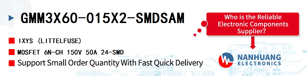 GMM3X60-015X2-SMDSAM IXYS MOSFET 6N-CH 150V 50A 24-SMD