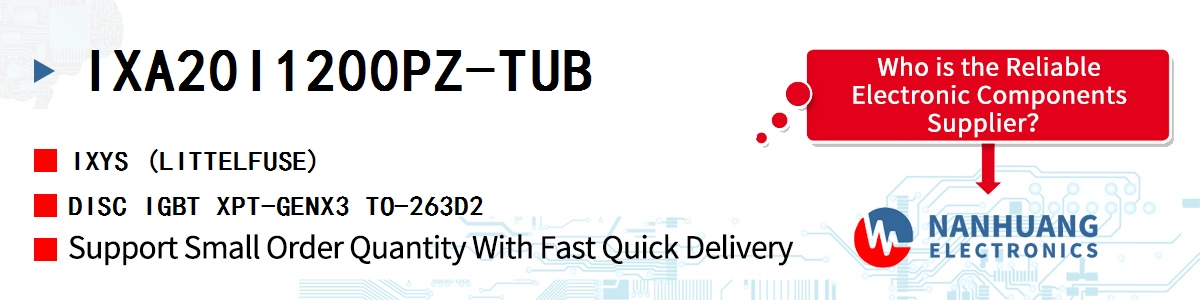 IXA20I1200PZ-TUB IXYS DISC IGBT XPT-GENX3 TO-263D2