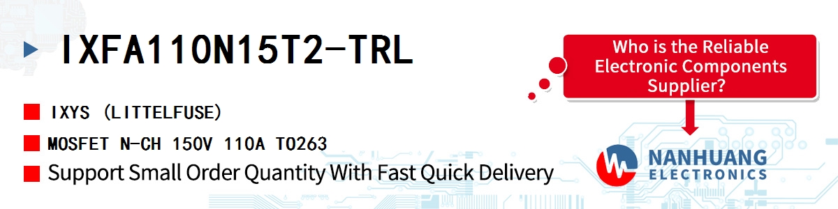 IXFA110N15T2-TRL IXYS MOSFET N-CH 150V 110A TO263
