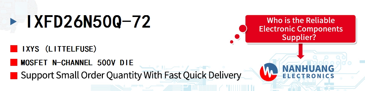IXFD26N50Q-72 IXYS MOSFET N-CHANNEL 500V DIE