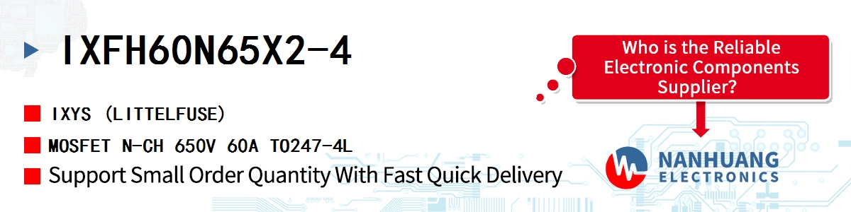 IXFH60N65X2-4 IXYS MOSFET N-CH 650V 60A TO247-4L