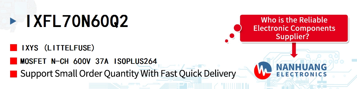 IXFL70N60Q2 IXYS MOSFET N-CH 600V 37A ISOPLUS264