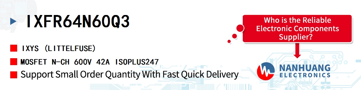 IXFR64N60Q3 IXYS MOSFET N-CH 600V 42A ISOPLUS247