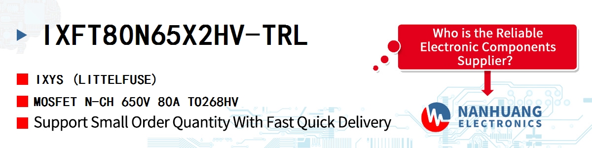 IXFT80N65X2HV-TRL IXYS MOSFET N-CH 650V 80A TO268HV