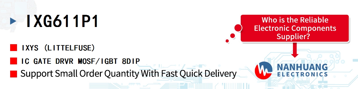IXG611P1 IXYS IC GATE DRVR MOSF/IGBT 8DIP