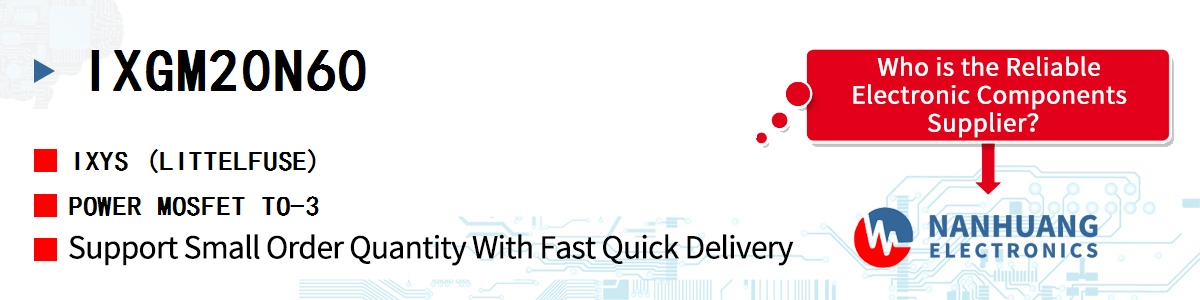 IXGM20N60 IXYS POWER MOSFET TO-3