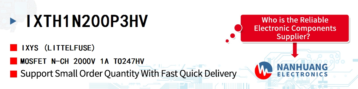 IXTH1N200P3HV IXYS MOSFET N-CH 2000V 1A TO247HV