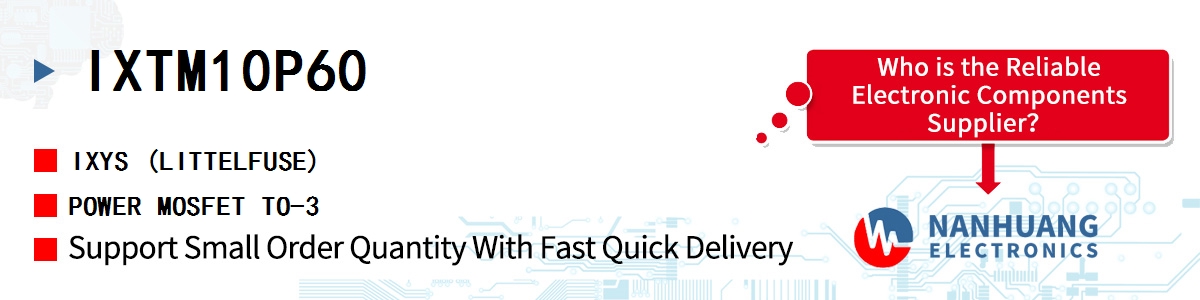 IXTM10P60 IXYS POWER MOSFET TO-3