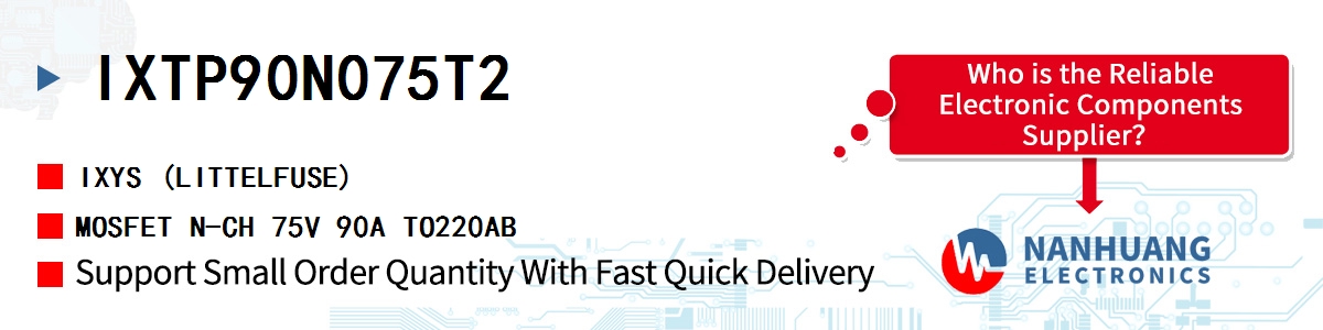 IXTP90N075T2 IXYS MOSFET N-CH 75V 90A TO220AB