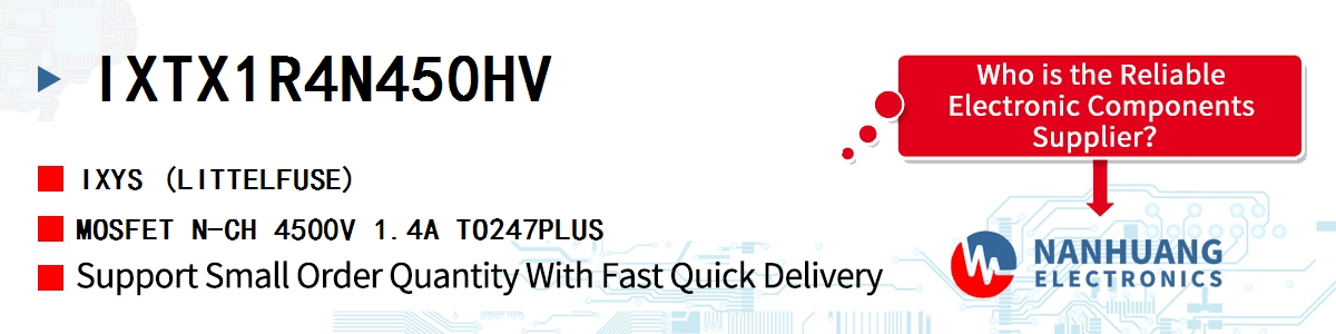 IXTX1R4N450HV IXYS MOSFET N-CH 4500V 1.4A TO247PLUS