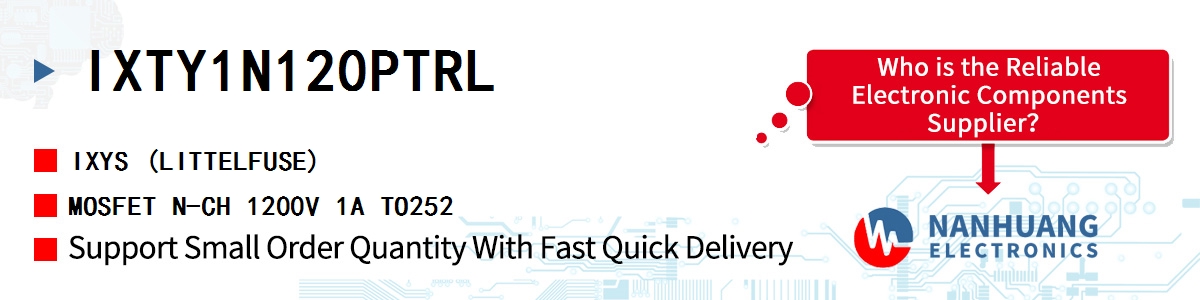 IXTY1N120PTRL IXYS MOSFET N-CH 1200V 1A TO252