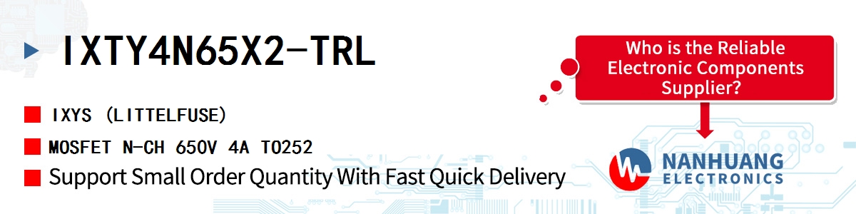 IXTY4N65X2-TRL IXYS MOSFET N-CH 650V 4A TO252