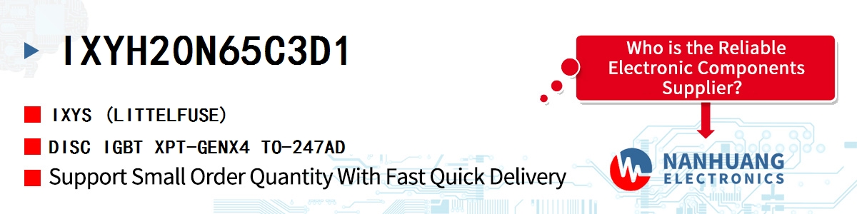 IXYH20N65C3D1 IXYS DISC IGBT XPT-GENX4 TO-247AD