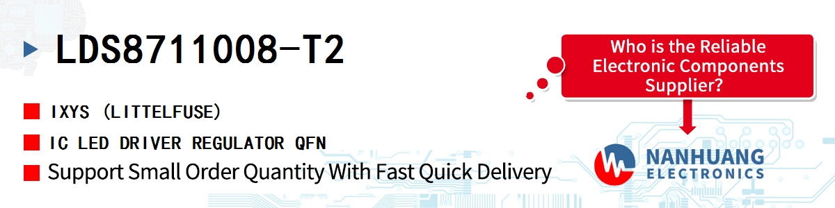 LDS8711008-T2 IXYS IC LED DRIVER REGULATOR QFN