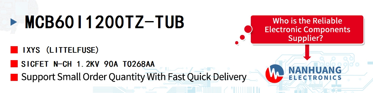 MCB60I1200TZ-TUB IXYS SICFET N-CH 1.2KV 90A TO268AA