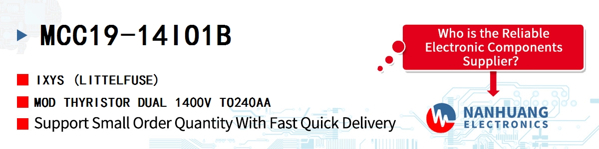 MCC19-14IO1B IXYS MOD THYRISTOR DUAL 1400V TO240AA