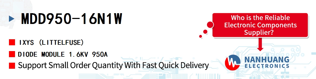 MDD950-16N1W IXYS DIODE MODULE 1.6KV 950A