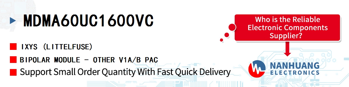 MDMA60UC1600VC IXYS BIPOLAR MODULE - OTHER V1A/B PAC