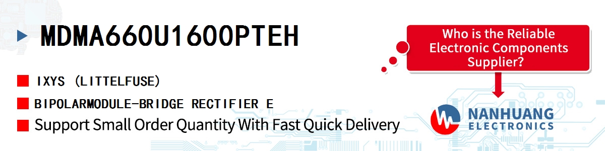 MDMA660U1600PTEH IXYS BIPOLARMODULE-BRIDGE RECTIFIER E