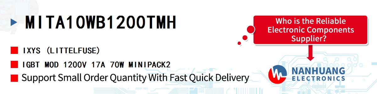 MITA10WB1200TMH IXYS IGBT MOD 1200V 17A 70W MINIPACK2