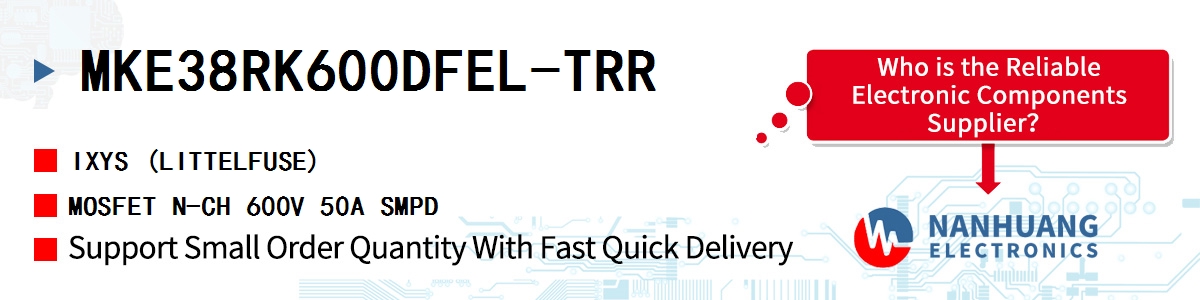 MKE38RK600DFEL-TRR IXYS MOSFET N-CH 600V 50A SMPD
