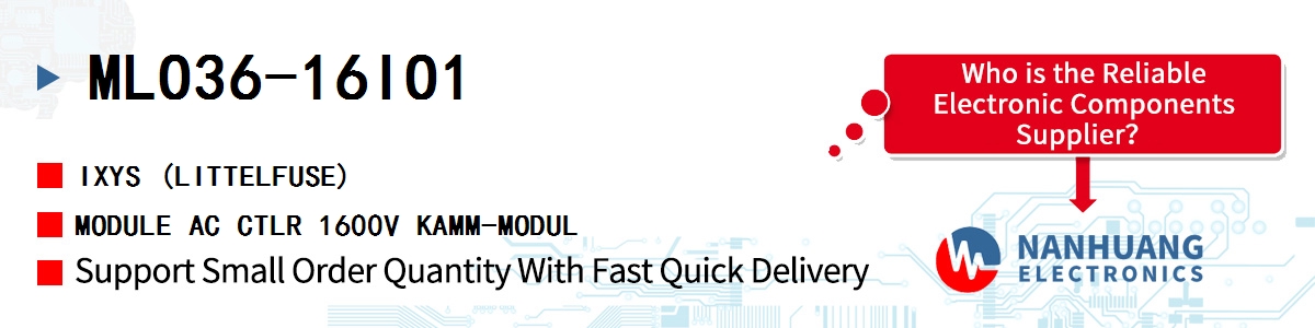 MLO36-16IO1 IXYS MODULE AC CTLR 1600V KAMM-MODUL