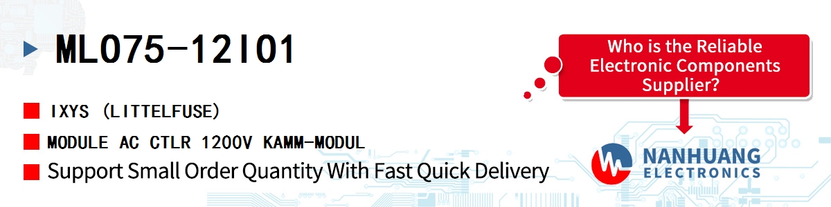 MLO75-12IO1 IXYS MODULE AC CTLR 1200V KAMM-MODUL