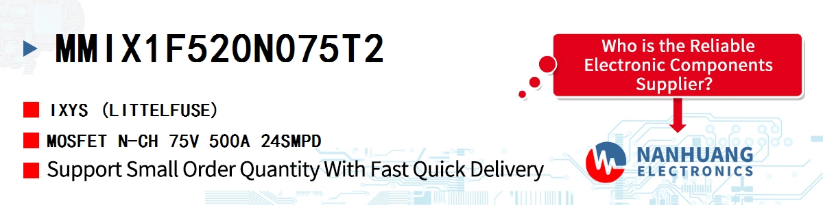 MMIX1F520N075T2 IXYS MOSFET N-CH 75V 500A 24SMPD