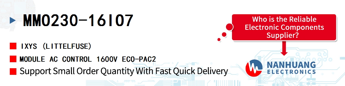 MMO230-16IO7 IXYS MODULE AC CONTROL 1600V ECO-PAC2