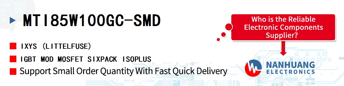 MTI85W100GC-SMD IXYS IGBT MOD MOSFET SIXPACK ISOPLUS