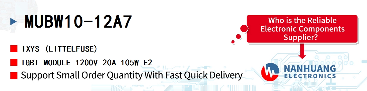 MUBW10-12A7 IXYS IGBT MODULE 1200V 20A 105W E2