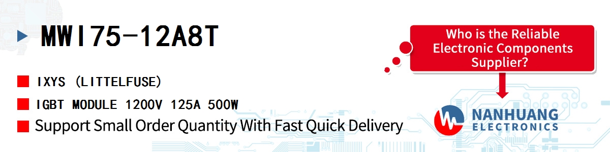MWI75-12A8T IXYS IGBT MODULE 1200V 125A 500W