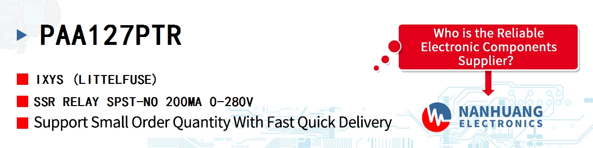 PAA127PTR IXYS SSR RELAY SPST-NO 200MA 0-280V