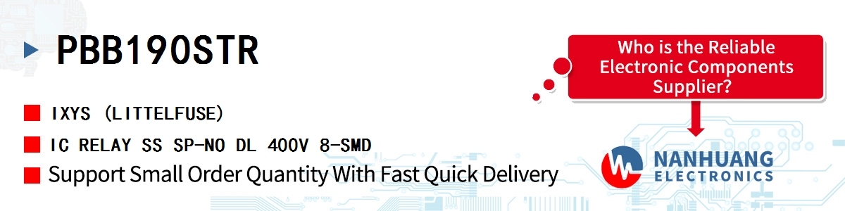 PBB190STR IXYS IC RELAY SS SP-NO DL 400V 8-SMD