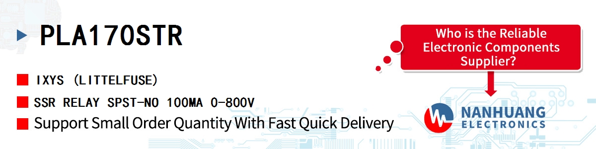 PLA170STR IXYS SSR RELAY SPST-NO 100MA 0-800V