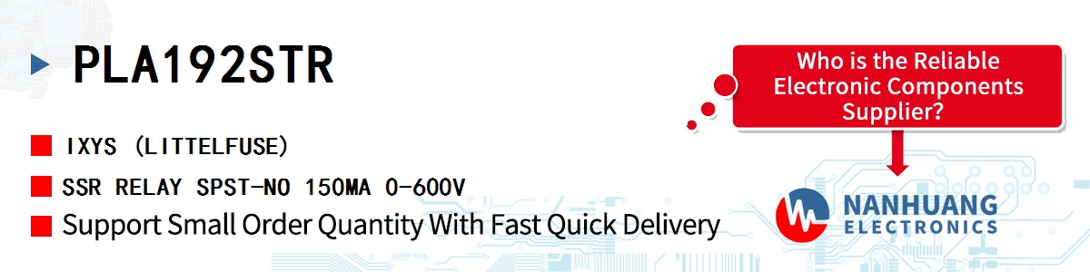 PLA192STR IXYS SSR RELAY SPST-NO 150MA 0-600V