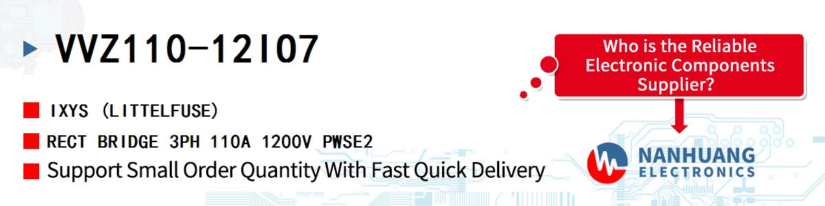 VVZ110-12IO7 IXYS RECT BRIDGE 3PH 110A 1200V PWSE2